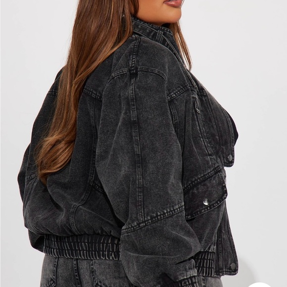 BNWT black denim jacket - Picture 3 of 11